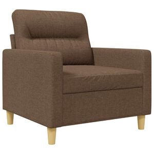 vidaXL Fauteuil 60 cm stof bruin