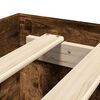 vidaXL Bedframe zonder matras hout gerookt eikenkleurig 140x200 cm