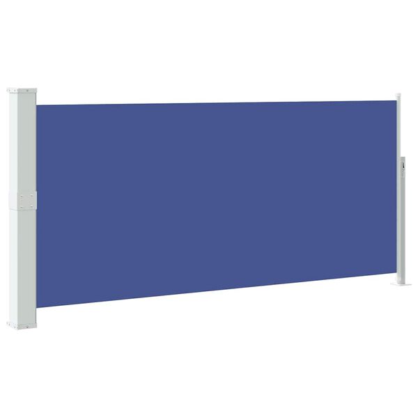vidaXL Windscherm uittrekbaar 140x300 cm blauw