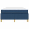 vidaXL Bedframe met matras Blauw 120 x 190 cm Stof