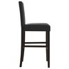 vidaXL Barstoelen 2 st massief rubberhout en kunstleer