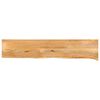 vidaXL Tafelblad met natuurlijke rand 180x20x2,5 cm massief mangohout