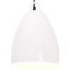 vidaXL Hanglamp industrieel rond 25 W E27 32 cm wit