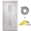 vidaXL Voordeur 98x190 cm PVC wit