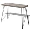 vidaXL Wandtafel 90x30x71,5 cm grijs
