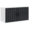 vidaXL Wandkast LUCCA Zwart 80 x 31 x 40 cm Bewerkt hout