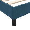 vidaXL Boxspring met matras fluweel donkerblauw 160x210 cm