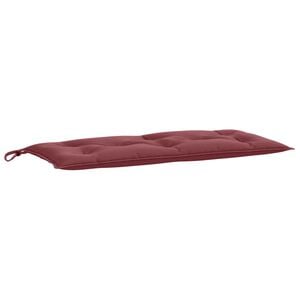 vidaXL Tuinbankkussen 100x50x7 cm stof gem&ecirc;leerd wijnrood