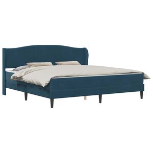 vidaXL Bedframe met hoofdeinde Blauw 180 x 200 cm Fluweel