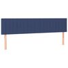 vidaXL Boxspring met matras stof blauw 200x200 cm