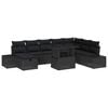 vidaXL Tuin Sofa Set 11 st poly rattan