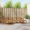 vidaXL Buiten bankenset 6 pcs Naturel Bewerkt hout