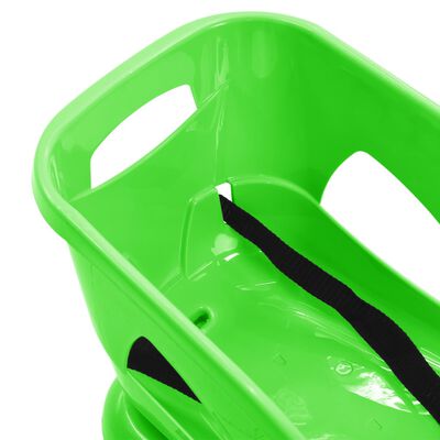 vidaXL Slee met zitje 102,5x40x23 cm polypropeen groen