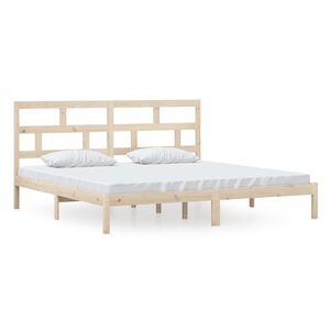 vidaXL Bedframe massief grenenhout 200x200 cm