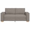 vidaXL 2-zitsbank Taupe 140 cm Stof