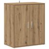 vidaXL Schoenenkast 60x35x70 cm bewerkt hout artisanaal eikenkleur