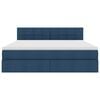 vidaXL Opbergbed met matras met matras Blauw 160 x 200 cm Bewerkt hout