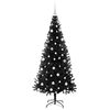vidaXL Kerstboom met 300 LED met standaard Zwart 180 cm PVC