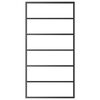 vidaXL Schuifdeur met beslag 102x205 cm aluminium en ESG-glas