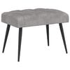 vidaXL Bank met knoopverstelling Lichtgrijs 60 x 40 x 45 cm Fluweel
