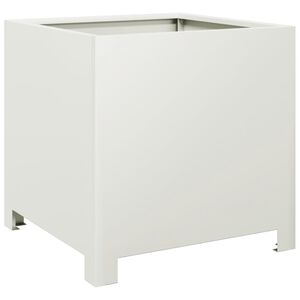 vidaXL Plantenbak 40x40x40 cm staal wit
