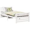 vidaXL Bedframe met hoofdeinde Wit 80 x 200 cm Bewerkt hout