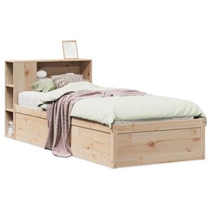 vidaXL Bedframe zonder matras massief grenenhout 75x190 cm