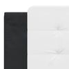 vidaXL Bedframe zonder matras "Zadar" kunstleer zwart en wit 180x200 cm
