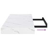 vidaXL Wandplank 4 pcs Wit Marmer 90 x 23,5 x 4 cm Bewerkt hout