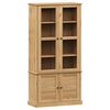 vidaXL Vitrinekast VIGO 85x35x170 cm massief grenenhout