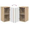 vidaXL Badkamer Kast Wandgemonteerd Sonoma Eiken 30 x 31,5 x 61 cm