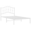 vidaXL Bedframe met hoofdbord metaal wit 100x190 cm