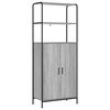 vidaXL Hoge kast Grijs Sonoma 40 x 33 x 161 cm Bewerkt hout