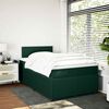 vidaXL Boxspring met matras fluweel donkergroen 120x190 cm