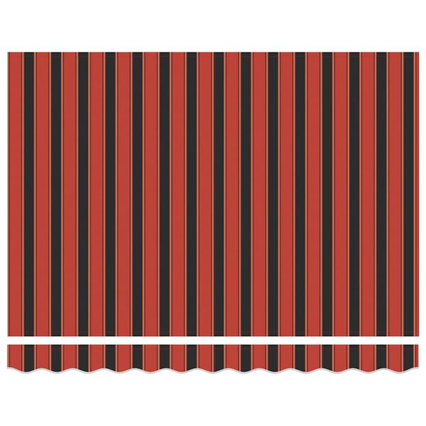 vidaXL Luifel uittrekbaar 3x2,5 m stof en aluminium oranje en bruin