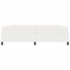 vidaXL Bedframe met matras Cr&egrave;me 200 x 200 cm Stof
