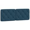 vidaXL Bed met matras fluweel blauw 140x190 cm