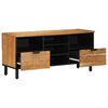 vidaXL TV-kast met lade Bruin 100 x 33 x 46 cm Massief Mango Hout