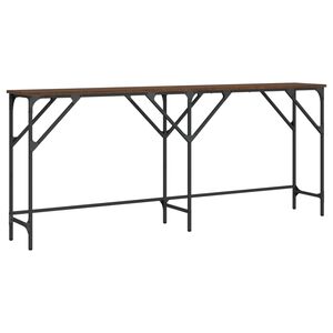 vidaXL Wandtafel 180x29x75 cm bewerkt hout bruin eikenkleur