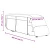 vidaXL Camperhoezen 870x235x275 cm vliesvlies grijs