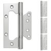 vidaXL Scharnier 4 st 130 x 78 x 13 mm zilver Staal