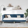 vidaXL Hoekbedframe met hoofdeinde Blauw 90 cm x 200 cm Fluweel