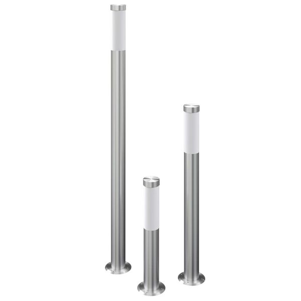 vidaXL 3-delige Tuinlampenset waterdicht roestvrij staal