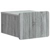 vidaXL Wandbeugel Bedkast Grijs sonoma 33 x 34,5 x 24 cm Bewerkt hout