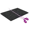 vidaXL Rubber granulaat patio pad Zwart 6 x 9 x 0,3 cm Rubber