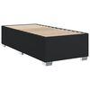 vidaXL Boxspring met matras kunstleer zwart Single