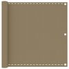 vidaXL Balkonscherm 90x300 cm HDPE taupe