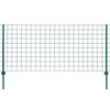 vidaXL Euro hek 20x1,2 m staal groen