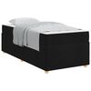 vidaXL Bedframe met matras Zwart 90 x 190 cm Stof