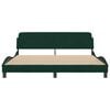 vidaXL Bedframe "Dover" 180x200 cm fluweel donkergroen
